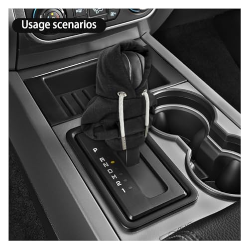 Car Gear Shift Hoodie Auto Shifter Knob Cover (Black / 1 Pcs)