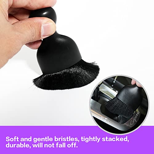 Car Interior Detailing Brush (Black With Cap)