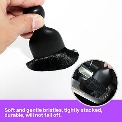 Car Interior Detailing Brush (Black With Cap)