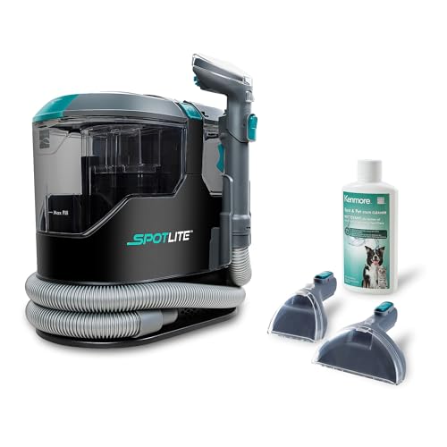 Portable Carpet & Upholstery Spot Cleaner Machine 17Kpa Suction (Black)