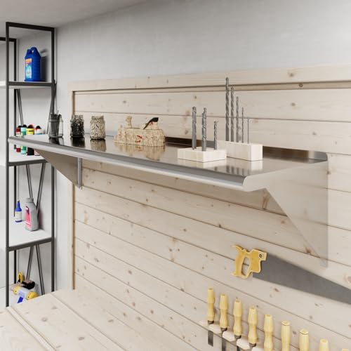 16 in. x 60 in. Stainless Steel Wall Mount Shelf (16 in. x 60 in.)