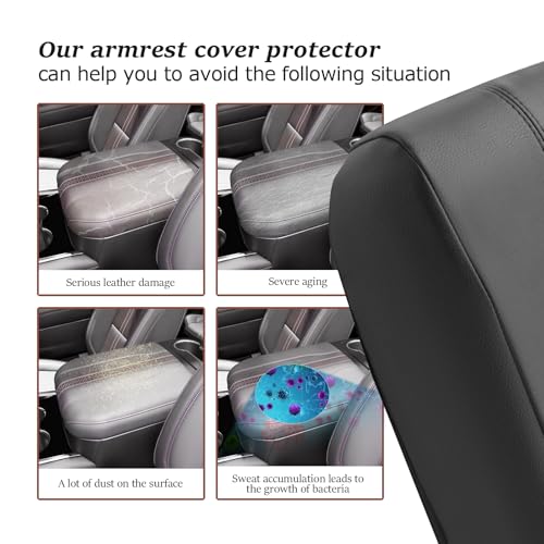 2025 2026 Tahoe Center Console Cover for 2025 2026 Chevrolet Tahoe (for 2025 2026 Tahoe/Suburban Black-A)