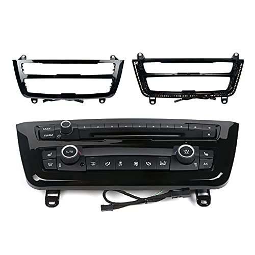 Car Center Console LED Lights Interior Ambient Lighting for BMW 3 4 Series F30 F35 3GT M3 Radio Trim led Dashboard AC Panel Light with Blue and Orange Color OEM (Black)