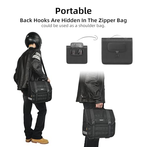 Motorcycle Saddlebags (Black / 13L)