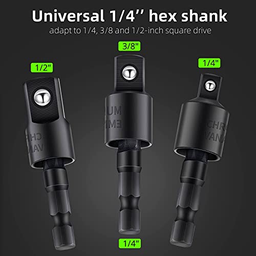 105 Degree Right Angle Drill Adapter Set (4*black)
