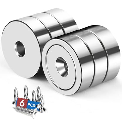 Magnets Neodymium Magnet 20LBS Strong Heavy Duty Rare Earth 6 P (20 lbs)