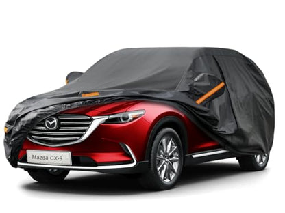 7 Layers Waterproof SUV Car Cover for Mazda CX (PE-Black / Custom Fit Mazda CX-9/CX-90)