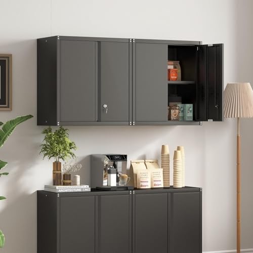 Garage Storage Cabinet (27.95"H Wall Cabinet / Black)