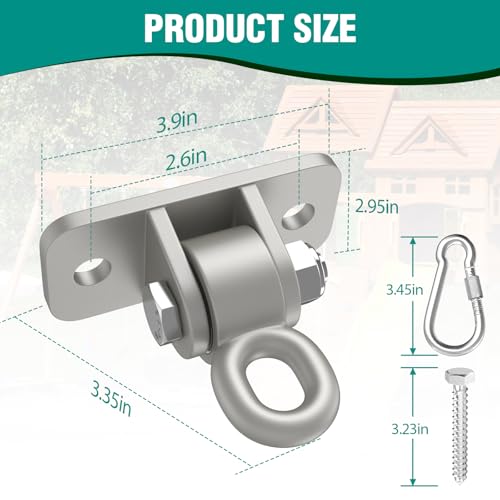 Heavy Duty Swing Hangers with Bearing (Sliver / 8 Packs)