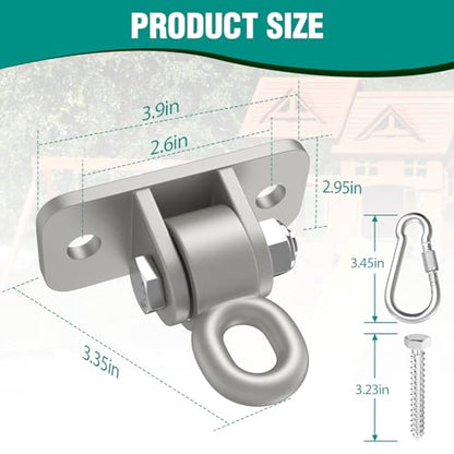 Heavy Duty Swing Hangers with Bearing (Sliver / 8 Packs)