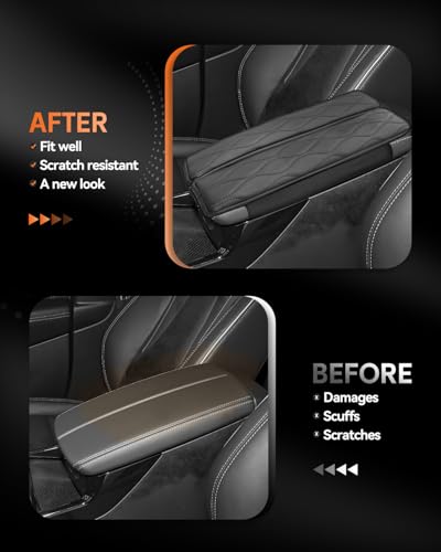 for 2021 2025 2026 Buick Envision S Center Console Cover Armrest Box Cover for Envision S (Buick Envision S-Thickened Black)