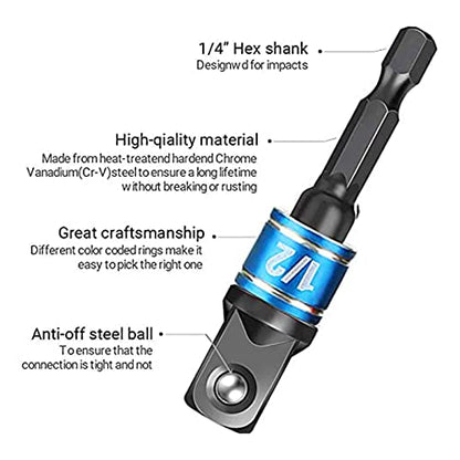 17pcs Flexible Drill Bit Extension (17p*black)