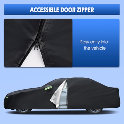 Car Cover Multi (Black / Custom Fit for Toyota Corolla Honda Civic)