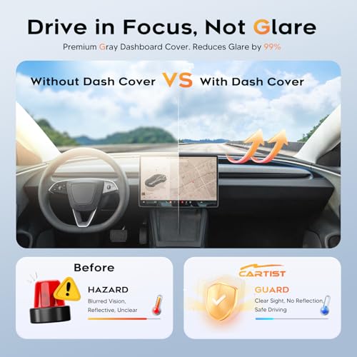 Dash Cover for 2024 (24+Model 3 Highland(Black))