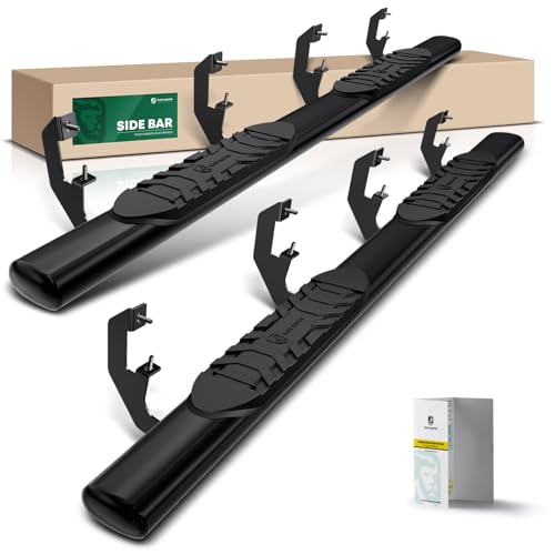 5 Inch Running Boards for Chevy & GMC (Crew Cab / 5" Oval Straight)