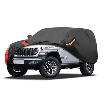 All Weather Waterproof Car Cover for Jeep Wrangler 2 (S1 Fit Wrangler 2 Door / 3 SUV Car Cover)