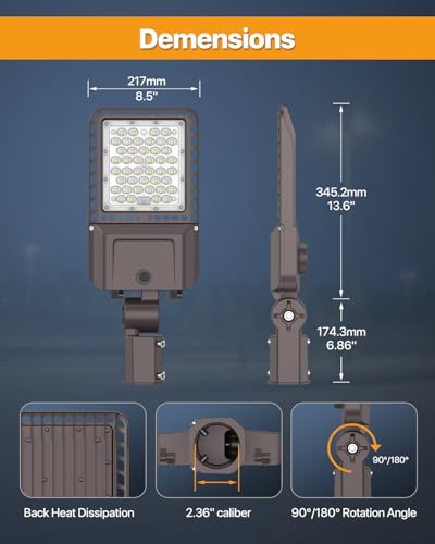 LED Parking Lot Lights 150W (Slip Fit 150W 3P)