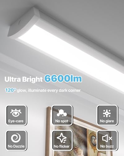 4FT LED Wraparound Light 6600LM (4 PACK-4000K)