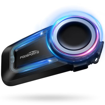FX7 10 Rider Mesh Motorcycle Bluetooth Intercom with Music Share (FX7 Single Pack)