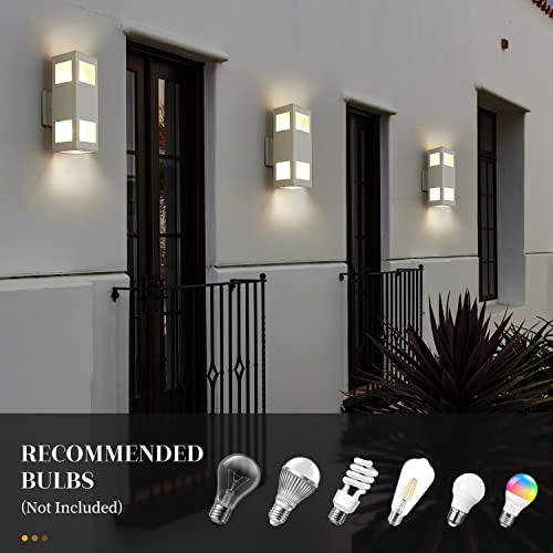 Porch Lights Outdoor Modern (White/Modern 2 / 13inch (2 lamps))