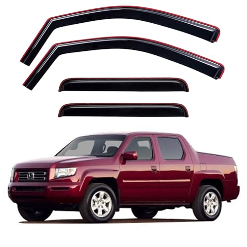 in Channel Window Visors Rain Guards for 2006 (2006-2014 Honda Ridgeline)