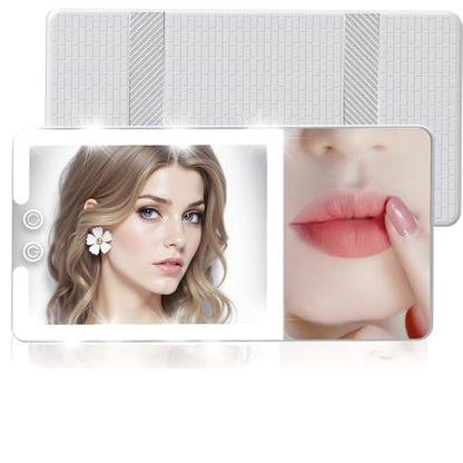 Car Sun Visor Vanity Mirror with Lights (White / (1pcs-1X/20X))