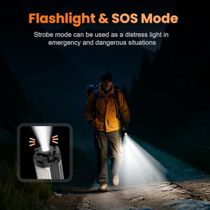 Rechargeable Camping Light with Tripod Stand (Black)