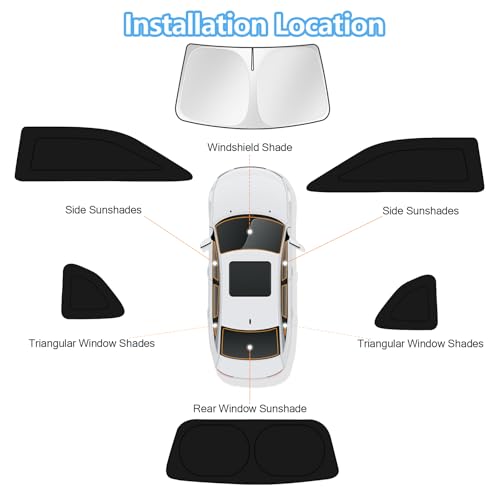 Car Window Shades for Dodge Challenger 2015 (FOR | Challenger 2015-2023 (6pcs))