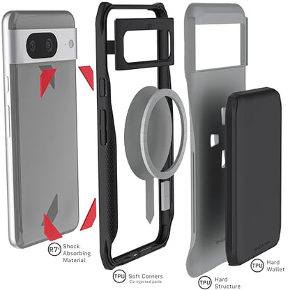 Exec Wallet Case for Google Pixel 8 (Pixel 8 / Gray)