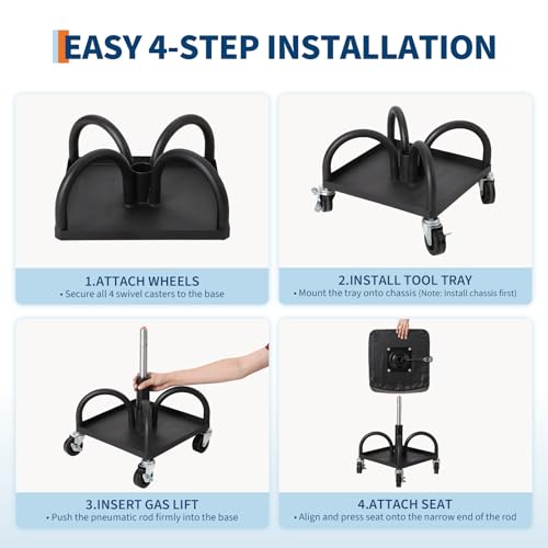 Garage Stool 19” (Black-2)