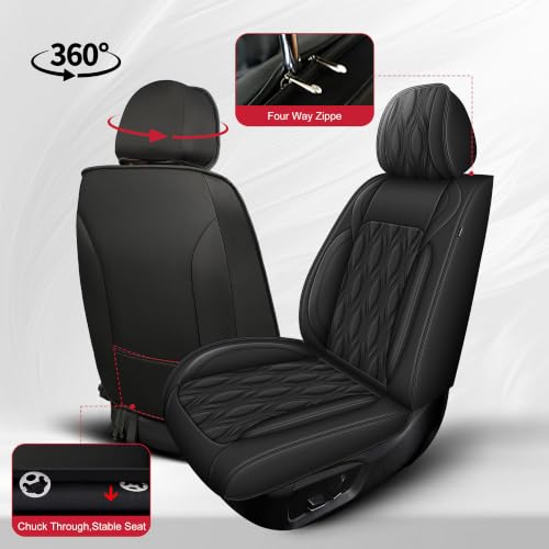 Seat Covers Full Setfor Nissan Rogue 2009 (#067 Black / 25.Rogue-5 Seat Covers Full Set)
