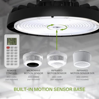300W LED High Bay UFO Lighting (Black)
