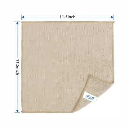 50PK Microfiber Cleaning Cloth (Brown)