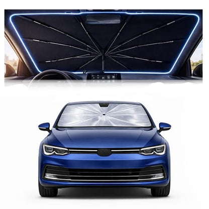 Car Windshield Sun Shade Umbrella for Volkswagen Golf 2015 (For Volkswagen Golf 2015-2021)