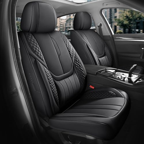 Universal Car Seat Covers for SUVs Sedans Trucks Black (Black / Full-Set)