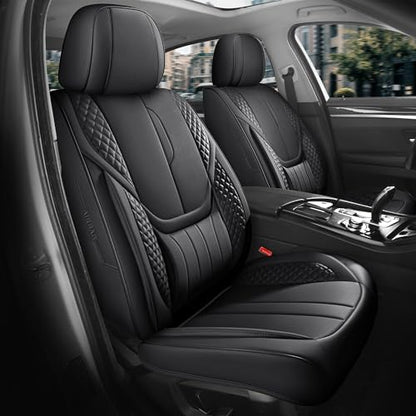 Universal Car Seat Covers for SUVs Sedans Trucks Black (Black / Full-Set)