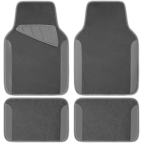 Waterproof Universal Fit Car Floor Mats (All Gray)
