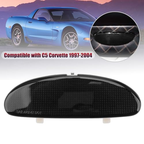 Front Inner Door Panel Reflector with Buckle for C5 Corvette 1997 (Black)