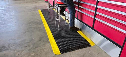 American Classic Black Yellow Diamond Plate Anti (Black/Yellow / 2' x 8')