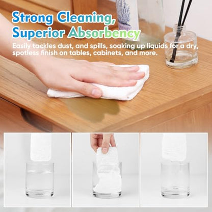 White Microfiber Cleaning Cloth 12 Pack (White / 12.5 x 12.5 Inch)