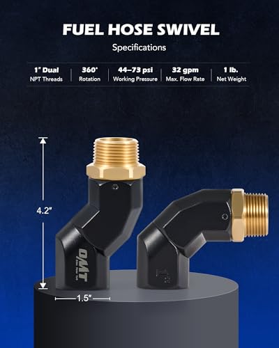 OMT 1" NPT Fuel Hose Nozzle Swivel Kit (1PCS 1"NPT / Fuel Hose Nozzle Swivel)