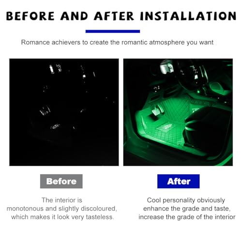 Car LED Strip Light (Cigarette Lighter / Green)