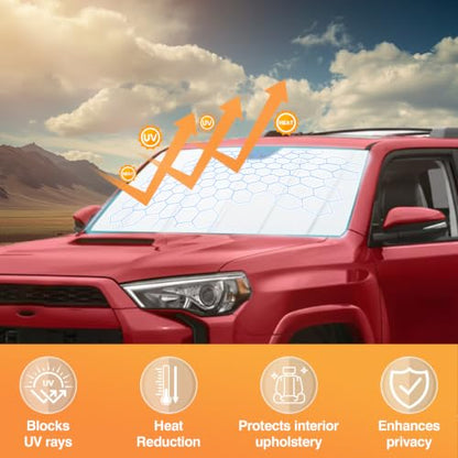 Windshield Sun Shade Compatible for Toyota 4runner 2010 (FOR | Thickened Toyota 4runner 2010-2024)