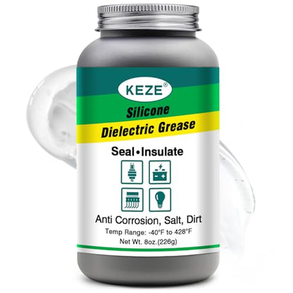 Dielectric Grease Automotive Die Electric Grease for Spark Plug Bulb (8 oz - 1 Pack)