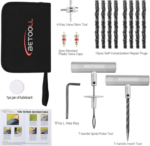 Tire Repair Kit (02- 24pcs (Black))