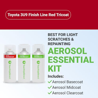 Car Paint Touch Up Spray Kit (Aerosol Spray - Essential Kit / Finish Line Red Tricoat)