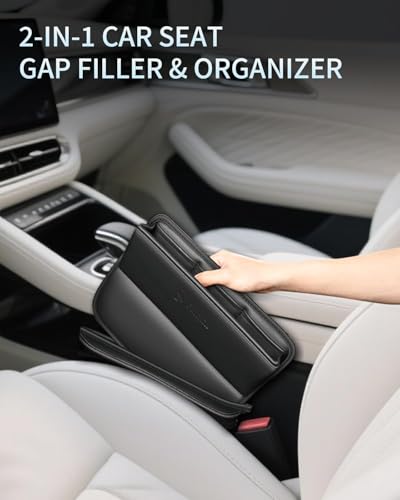 Car Seat Gap Filler (B-Pro Car Seat Gap Fille-Black-1Pack)