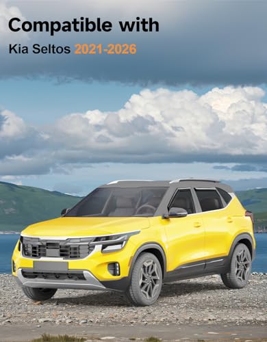 in Channel Window Visors Rain Guards for Kia Seltos 2021 (2021-2026 Kia Seltos)