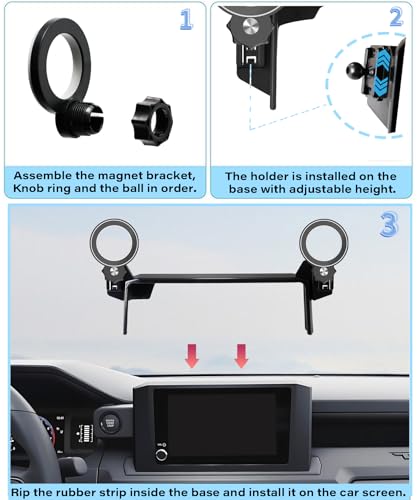 Car Phone Holder for Toyota Tacoma 2024 (for Tacoma 2024-2026/4Runner 2025-2026 (8" Screen))