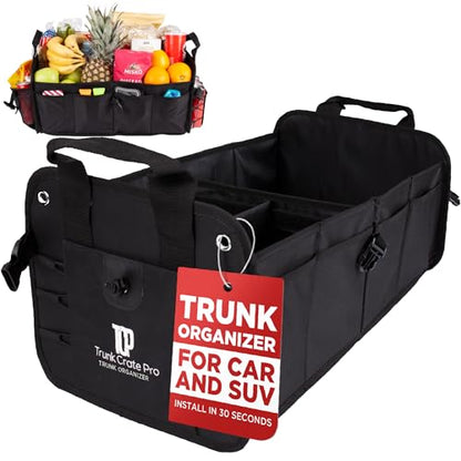 Car & Vehicle Trunk Organizer for SUV (Standard / Black)